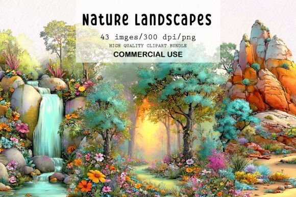 Download Watercolor Nature Landscapes PNG Clipart - Png Collection