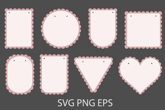 Download Flag Garland, Scalloped Edge Banner - Banner Collection