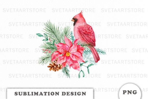 Download Watercolor Christmas Bouquet Clipart PNG - Png Collection