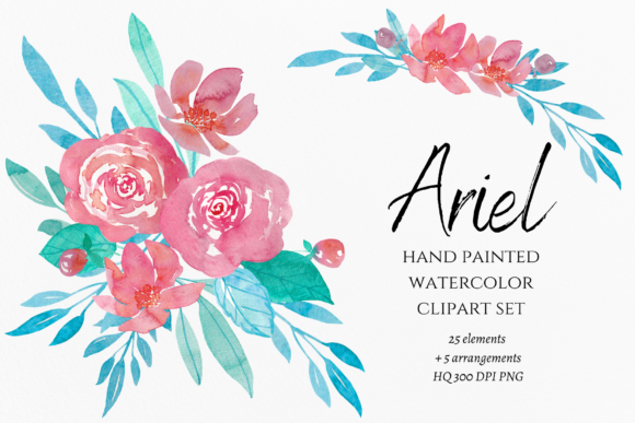 Download Watercolor Summer Flowers Clipart - Summer flower Collection