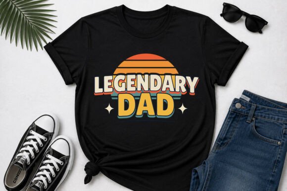 Download Legendary Dad Retro Vintage PNG Design - Png Collection