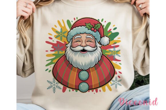 Download Glitter Splatter Santa PNG Clipart - Png Collection