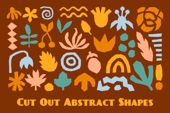 Download Cut out Abstract Colorful Shapes PNG - Png Collection