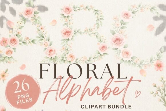 Download Floral Alphabet PNG Bundle | 26 - Png Collection