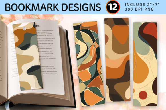 Download Earth Tones Abstract Shapes PNG Bookmark - Png Collection