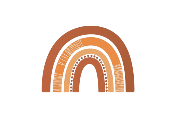 Download Boho Rainbow Arch with Warm Earth Tones - Rainbow Collection