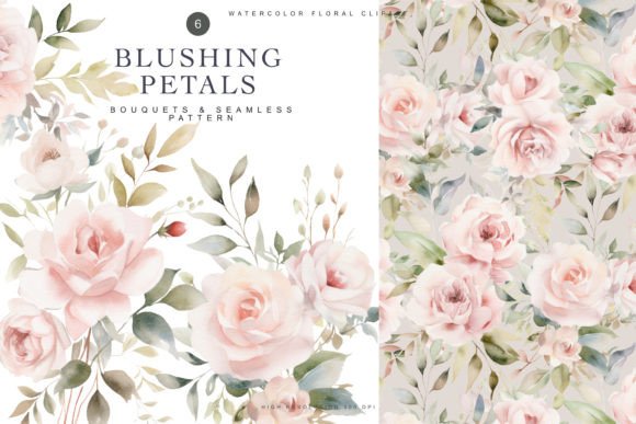 Download Watercolor Floral Clipart &amp; Pattern - Premium Resources