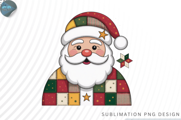 Download Patchwork Christmas PNG Santa Claus PNG - Png Collection