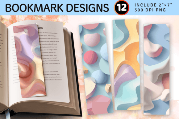 Download Pastel 3D Abstract Shapes PNG Bookmark D - Png Collection