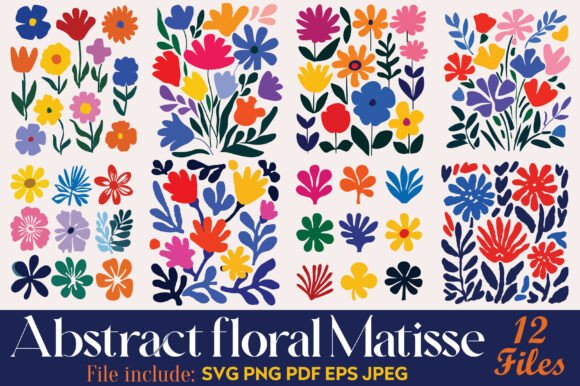 Download Abstract Floral Matisse Bundle SVG PNG - Png Collection