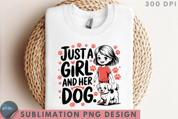 Download Just a Girl and Her Dog Sublimation PNG - Png Collection