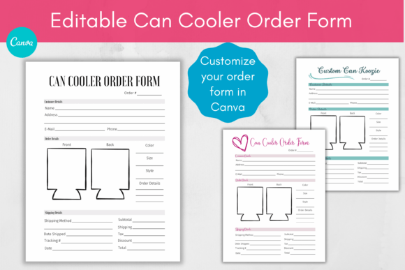 Download Can Cooler Can Koozie Order Form - Cool Collection