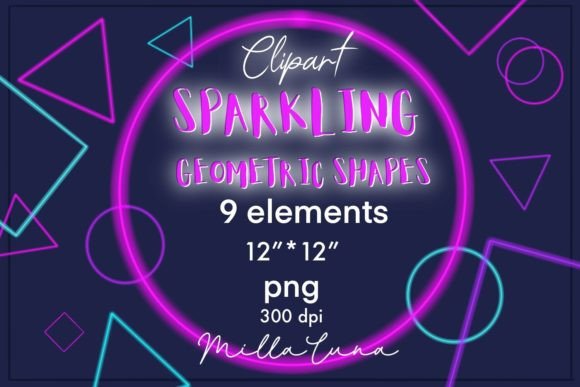 Download Geometric Shapes Neon, Figures Neon, PNG - Png Collection