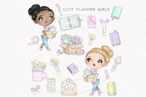 Download Planner Girls, Craft Clipart PNG Files - Png Collection