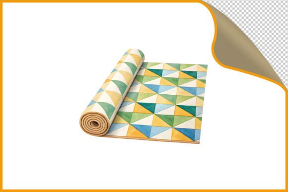 Download Rolled Geometric Watercolor Pattern PNG - Png Collection