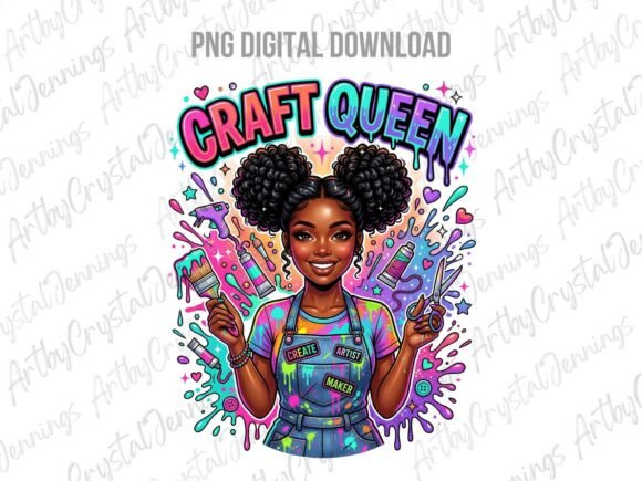 Download Melanin Craft Queen Crafter &amp; Maker PNG - Png Collection