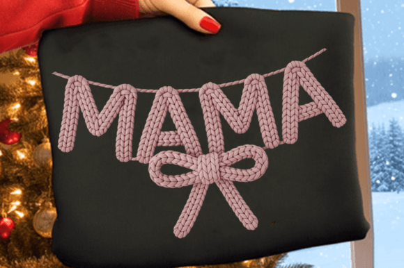 Download Latch Hook Yarn Coquette Mama PNG Design - Png Collection